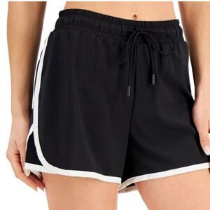 I ID Ideology Women S Drawstring Running Shorts Black, short